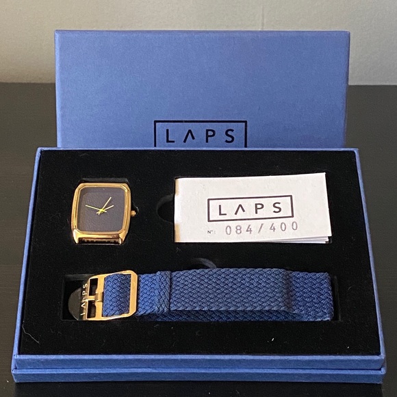 Ltd. Edition LAPS Navy Watch in Original Box - Picture 2 of 6